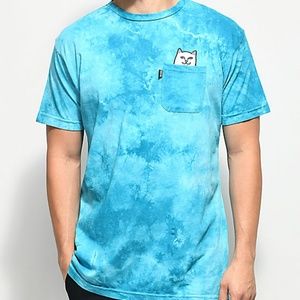 Ripndip blue tiedye cat shirt